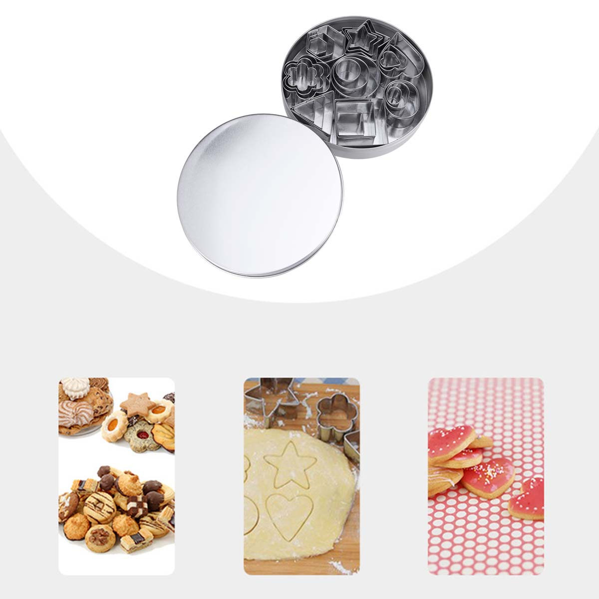 Baking Kitchen Set - Set di 24 stampini per biscotti