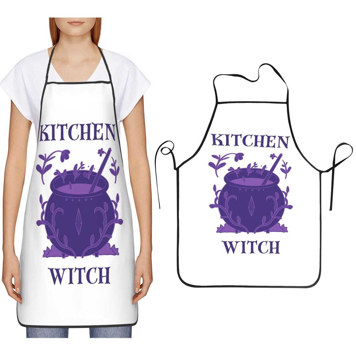 Kitchen Witch Baking - Grembiuli da Cucina Viola Kitchen Witch,