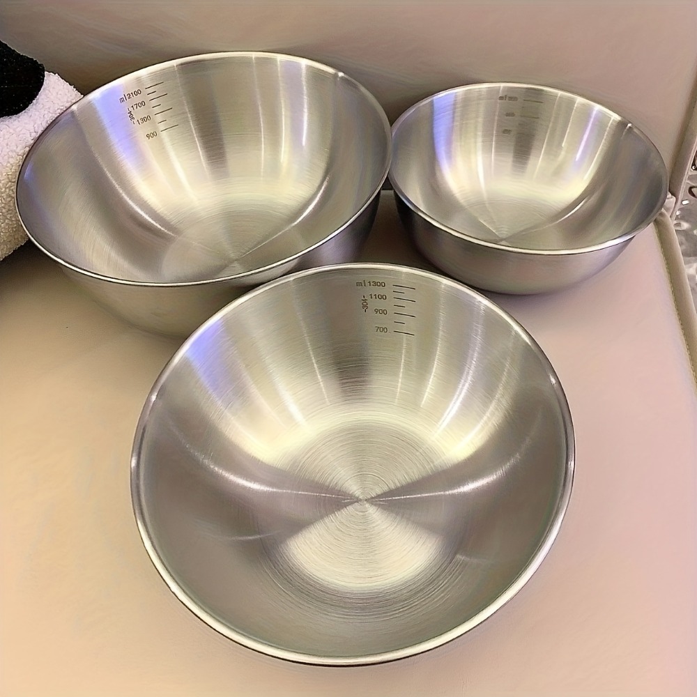Set di 3 ciotole in acciaio in - Baking Kitchen Set recensione e prezzo