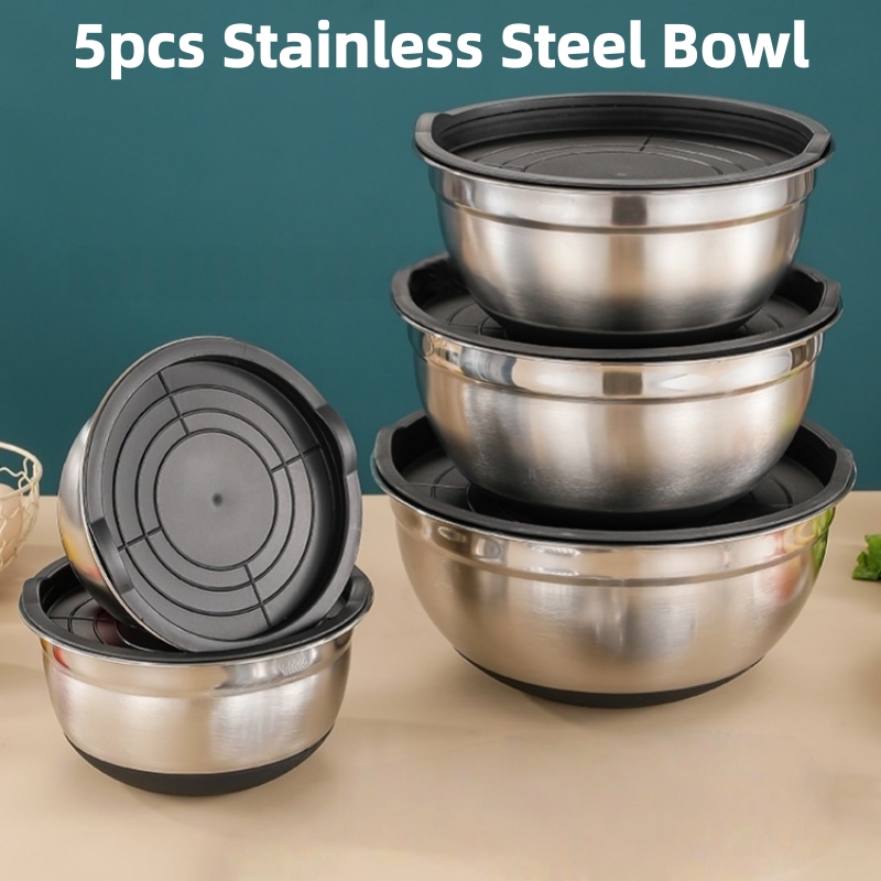 Set da 5 ciotole in acciaio in - Baking Kitchen Set recensione e prezzo